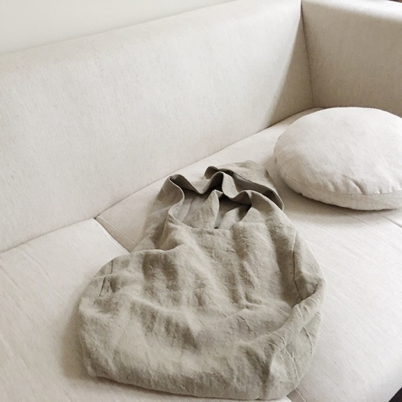 Lauren Manoogian Handbags - Lauren Manoogian Burlap Linen Tote, PRICE FIRM!